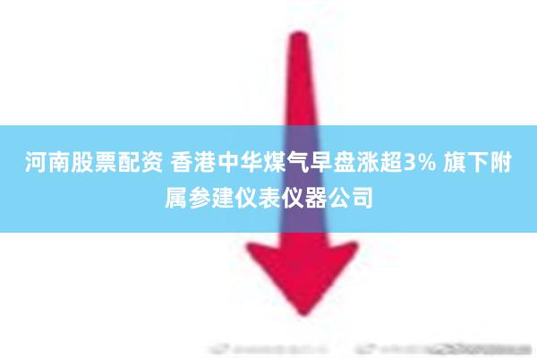 河南股票配资 香港中华煤气早盘涨超3% 旗下附属参建仪表仪器公司