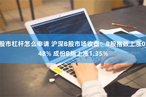 股市杠杆怎么申请 沪深B股市场收盘：B股指数上涨0.48% 成份B指上涨1.35%