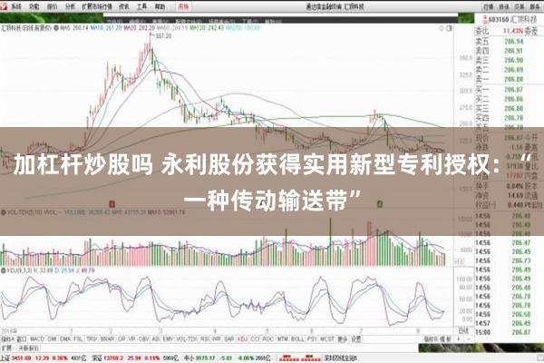 加杠杆炒股吗 永利股份获得实用新型专利授权：“一种传动输送带