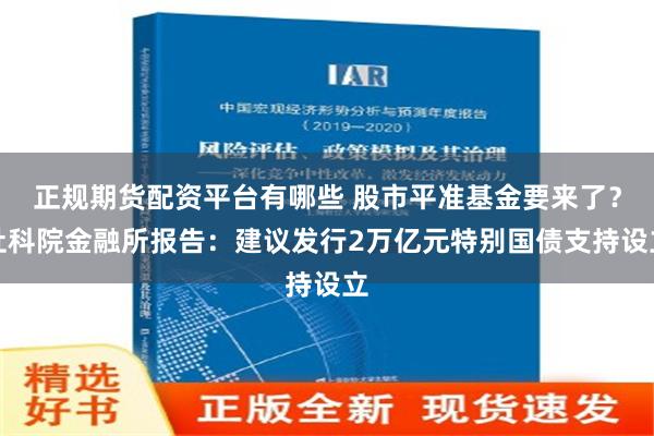 正规期货配资平台有哪些 股市平准基金要来了？社科院金融所报告