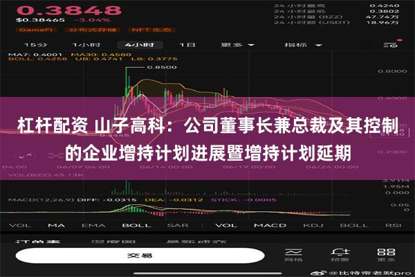 杠杆配资 山子高科：公司董事长兼总裁及其控制的企业增持计划进
